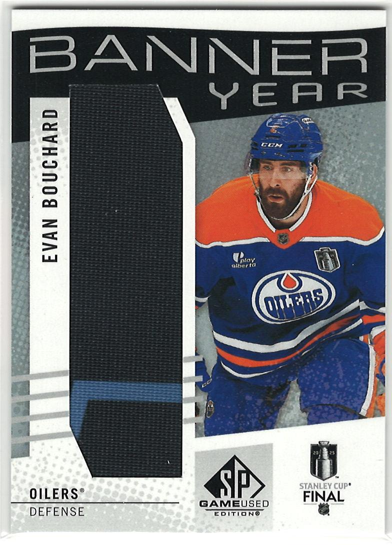2025-26 SP Game Used - Banner Year 2025 Stanley Cup Finals Relics Evan Bouchard #BYSC-EB MEM front