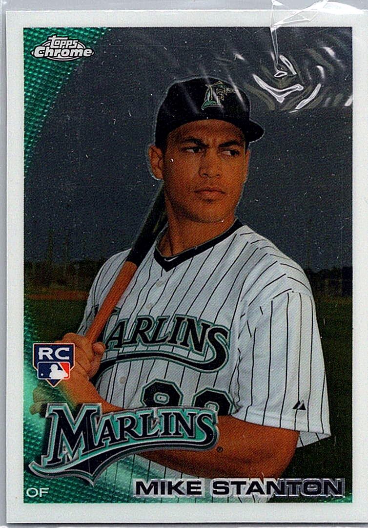 2010 Topps Chrome Mike Stanton #190 RC front