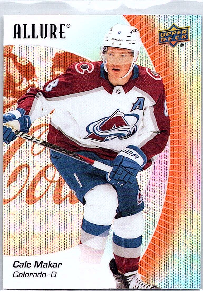 2023-24 Upper Deck Allure - Orange Slice Cale Makar #31 front