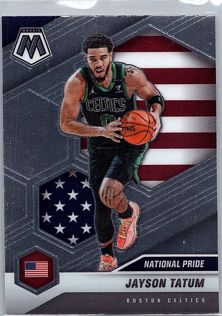 2020-21 Panini Mosaic Jayson Tatum #254 front