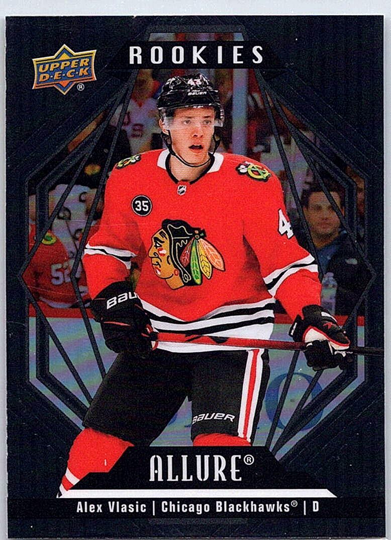 2022-23 Upper Deck Allure - Black Rainbow Alex Vlasic #129 front