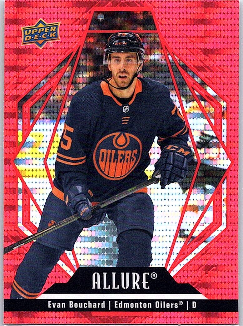 2022-23 Upper Deck Allure - Red Rainbow Evan Bouchard #10 front