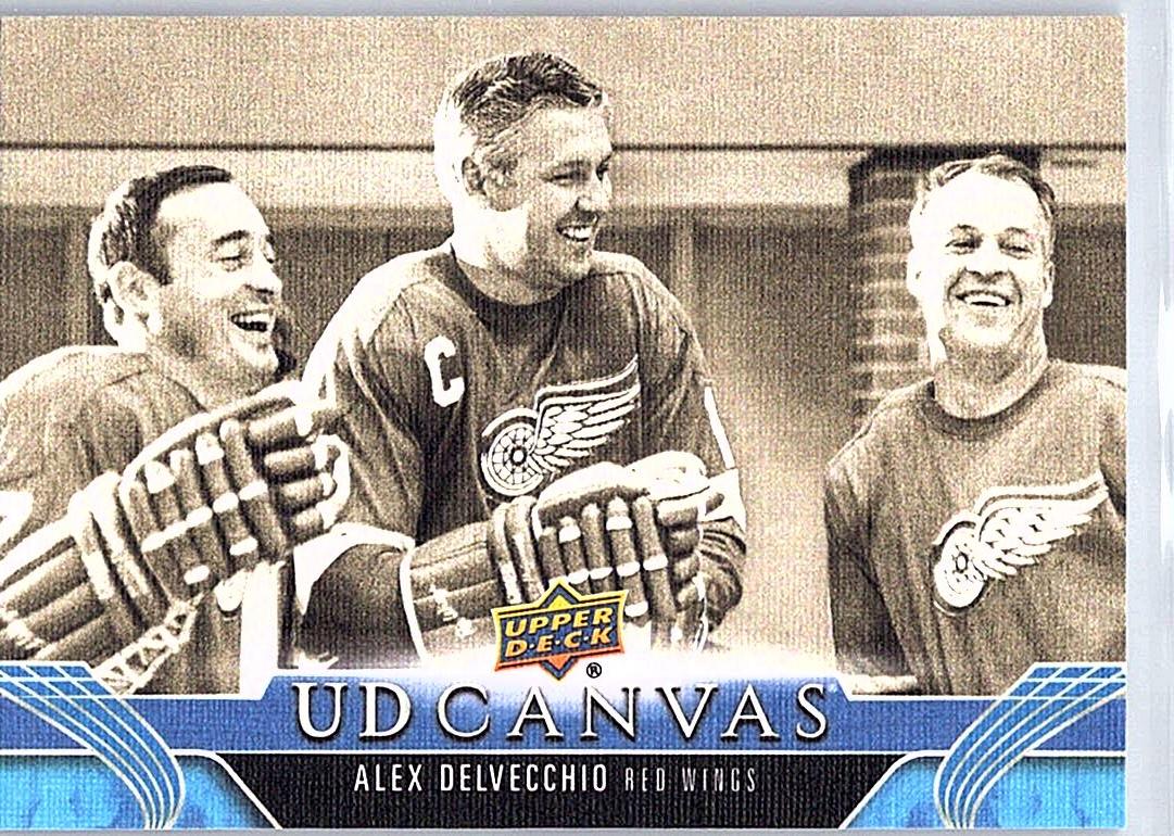 2023-24 Upper Deck - UD Canvas Alex Delvecchio #C393 front