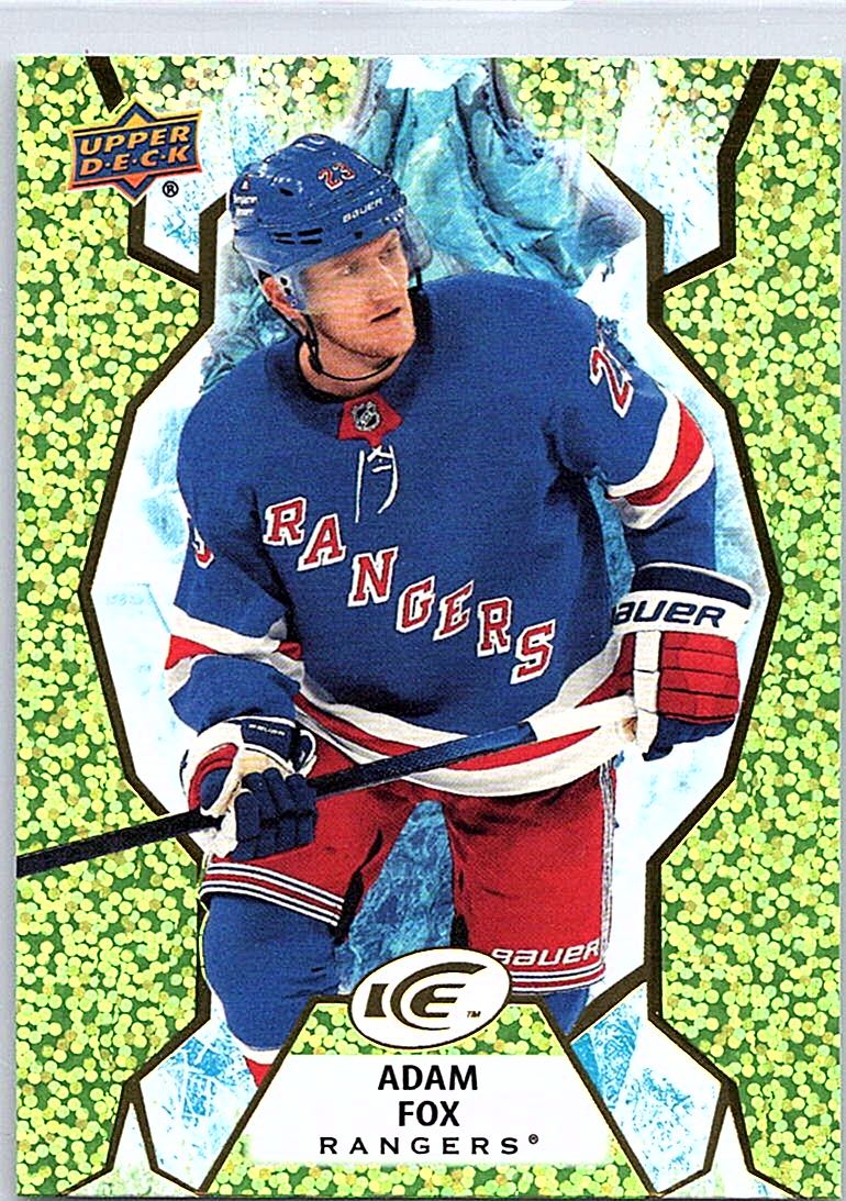 2021-22 Upper Deck Ice - Green Adam Fox #78 front
