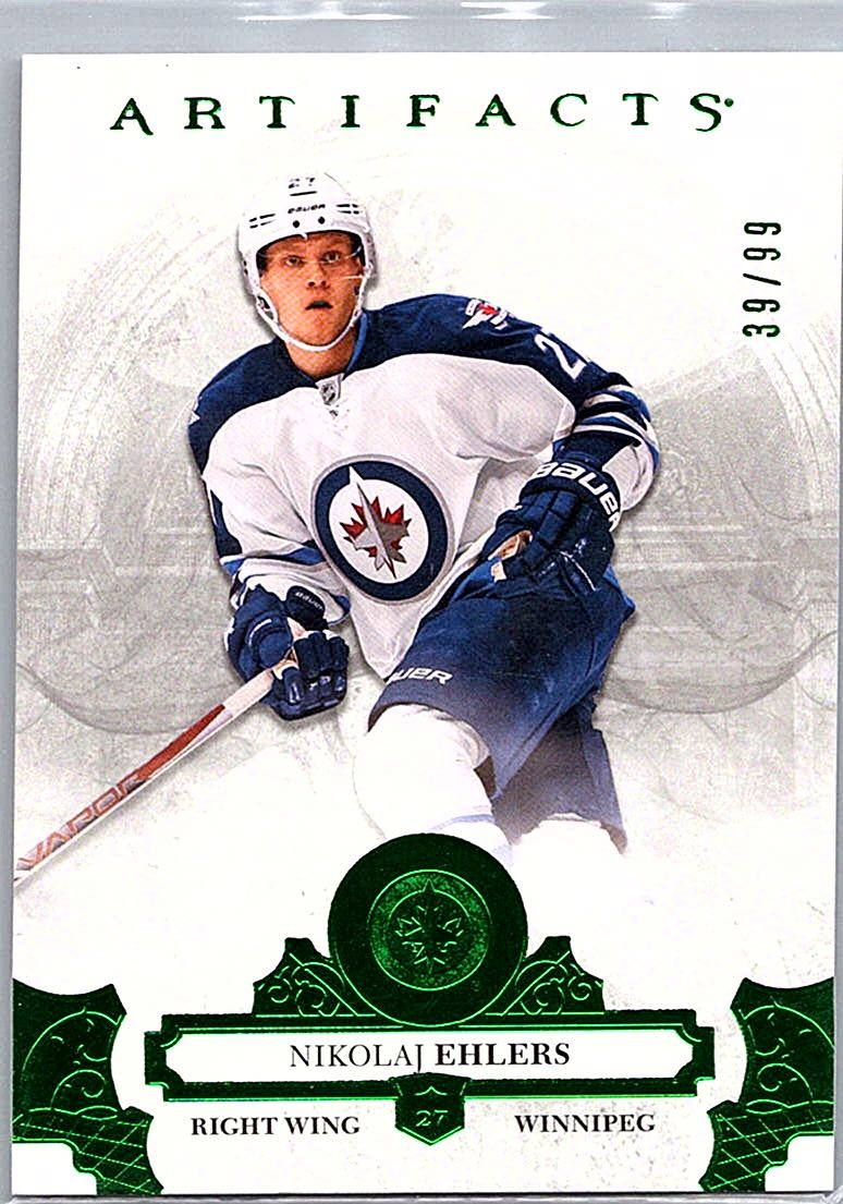 2017-18 Upper Deck Artifacts - Emerald Nikolaj Ehlers #97 SN99 front