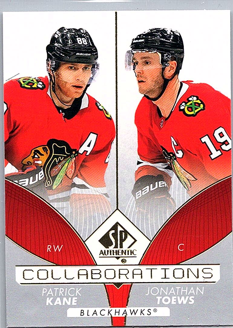 2022-23 SP Authentic - Collaborations Patrick Kane / Jonathan Toews #C-3 front