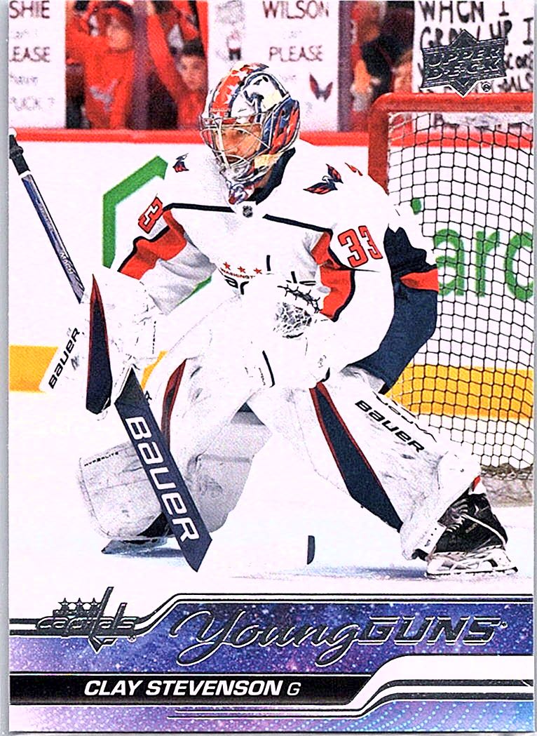 2023-24 Upper Deck Clay Stevenson #457 RC front