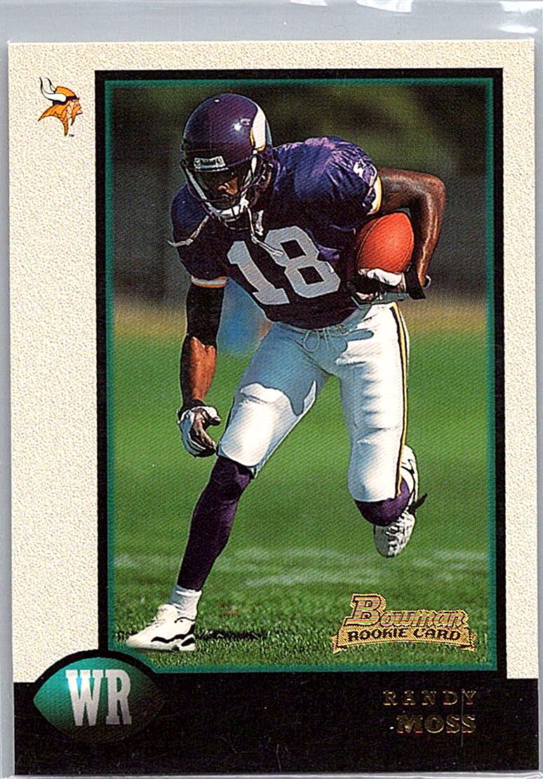 1998 Bowman Randy Moss #182 RC front
