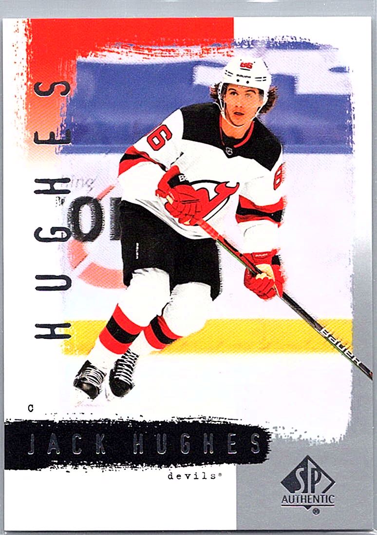 2020-21 SP Authentic - 2000-01 Retro Jack Hughes #R41 front