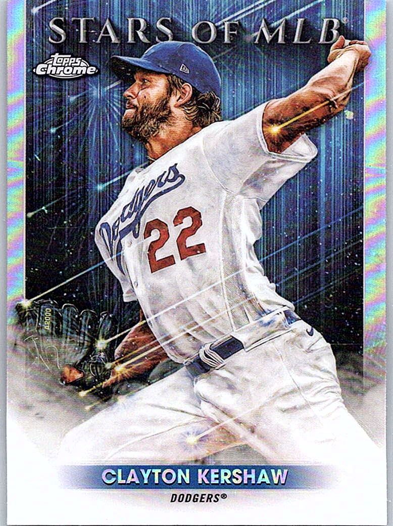 2022 Topps - Stars of MLB Chrome Clayton Kershaw #SMLBC-28 front