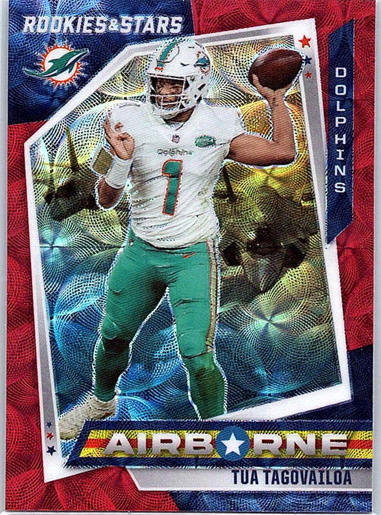 2021 Panini Rookies & Stars - Airborne Red Scope Tua Tagovailoa #AB-13 front
