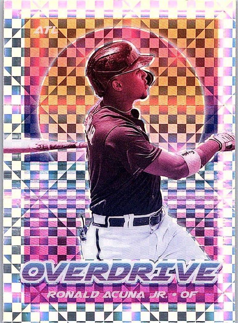 2021 Panini Chronicles - Overdrive Building Blocks Ronald Acuna Jr. #20 front