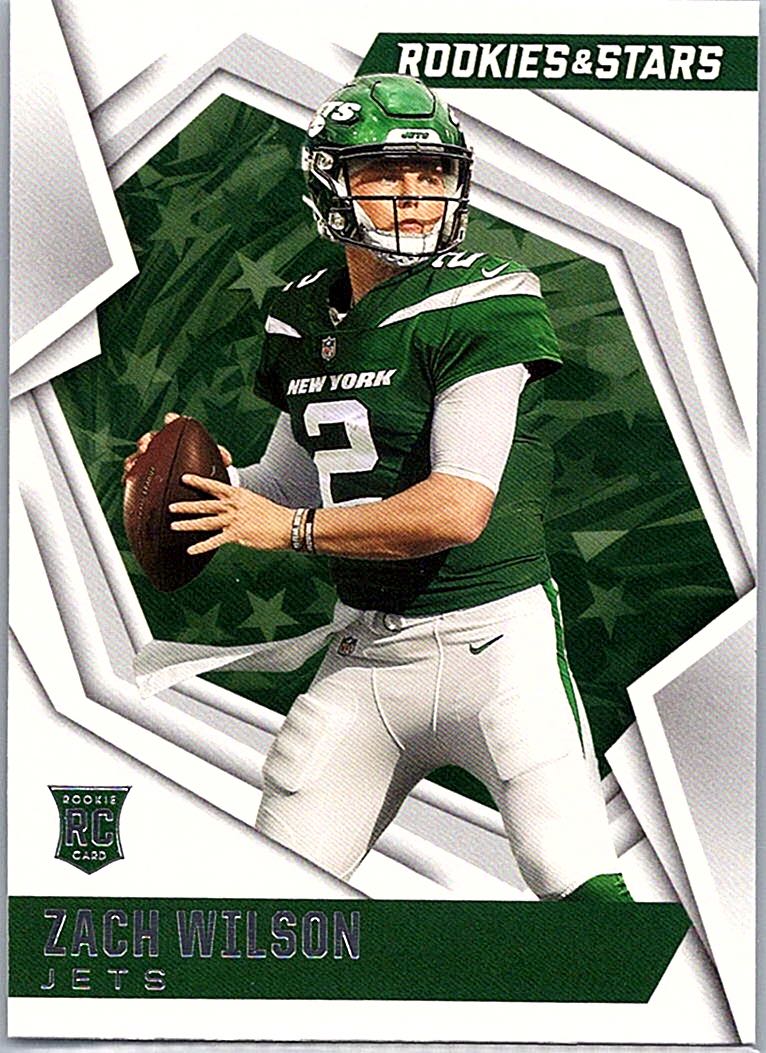 2021 Panini Rookies & Stars Zach Wilson #102 RC front