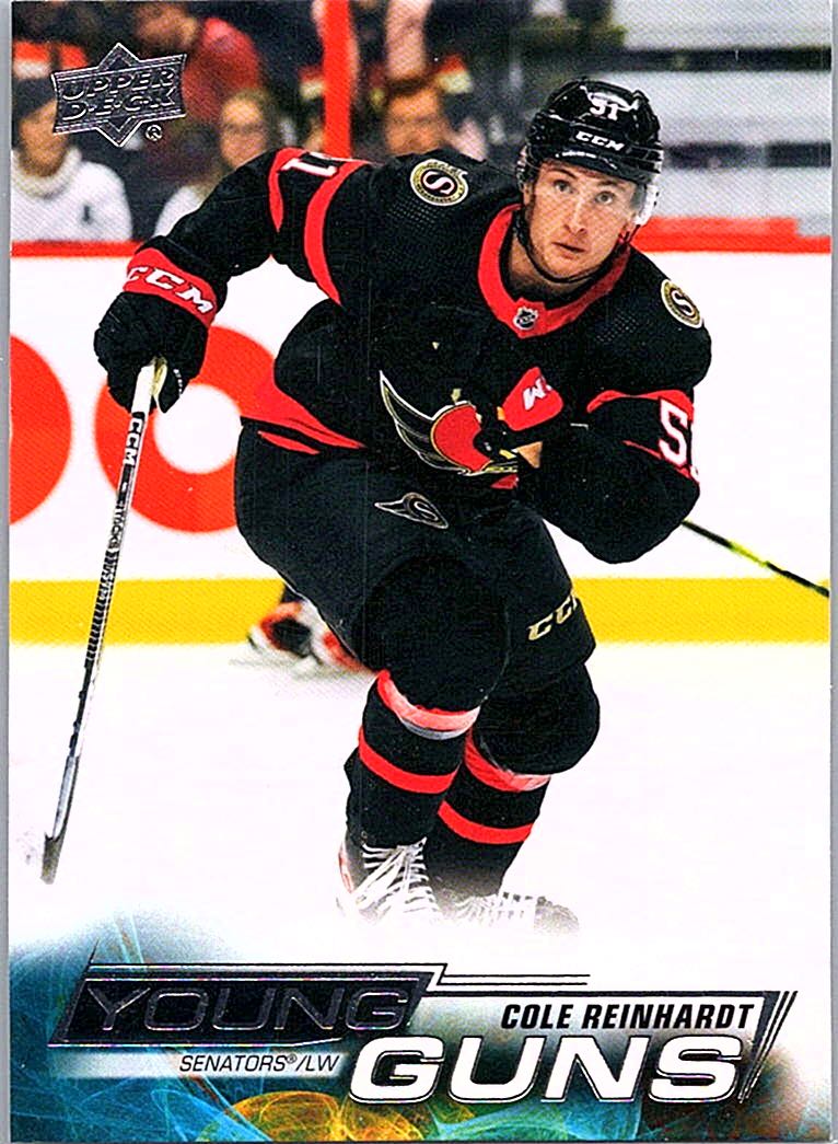 2022-23 Upper Deck Cole Reinhardt #458 RC front