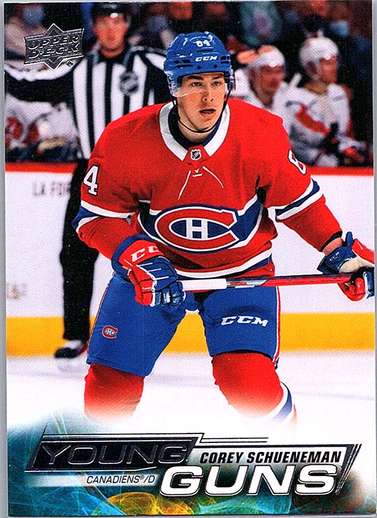 2022-23 Upper Deck Corey Schueneman #473 RC front