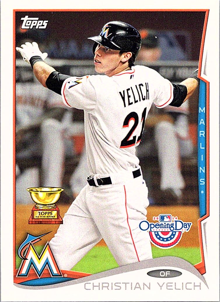 2014 Topps Opening Day Christian Yelich #54 front
