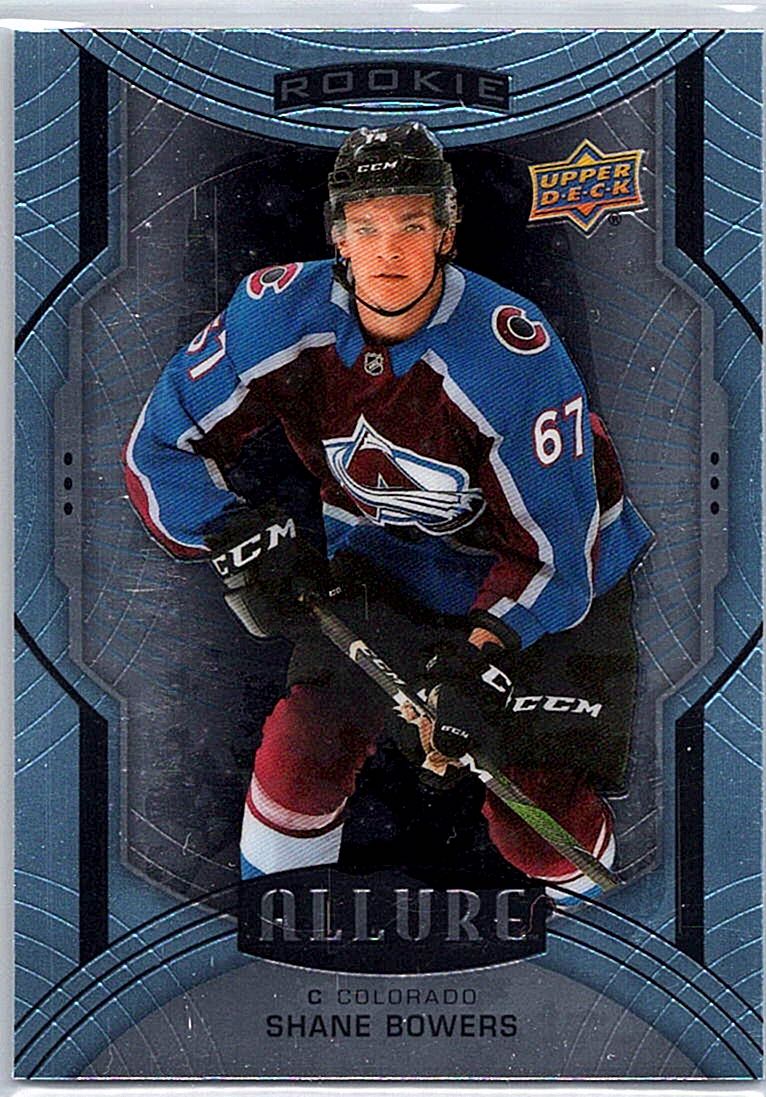 2020-21 Upper Deck Allure Shane Bowers #136 SP, RC front