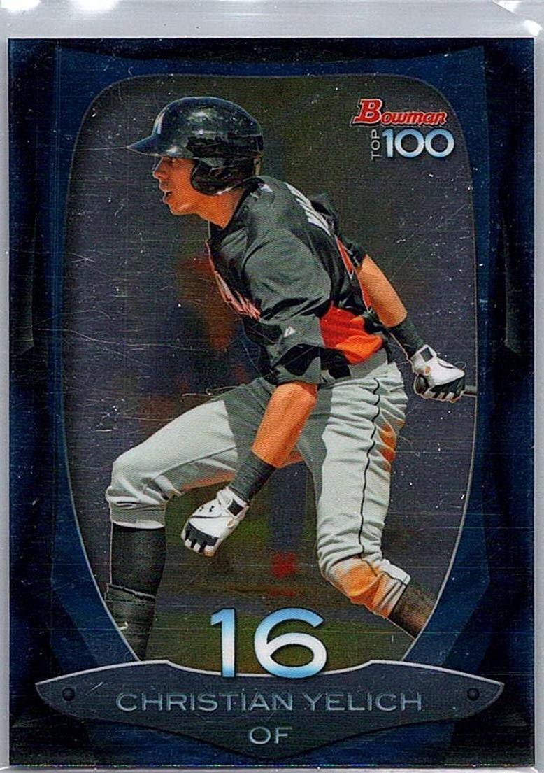 2013 Bowman - Top 100 Prospects Christian Yelich #BTP-16 front