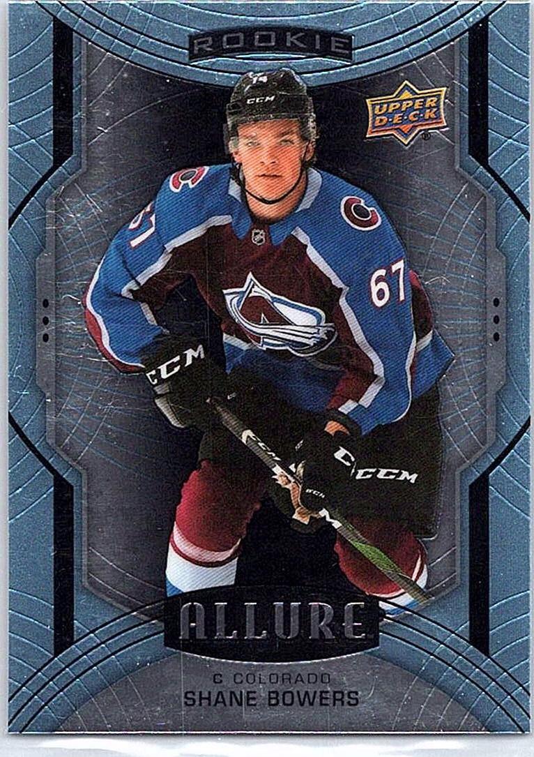 2020-21 Upper Deck Allure Shane Bowers #136 SP, RC front
