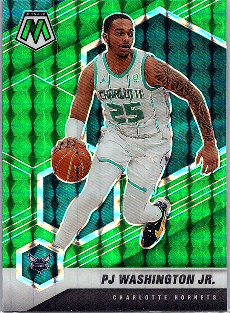 2020-21 Panini Mosaic - Mosaic Green PJ Washington #27 front