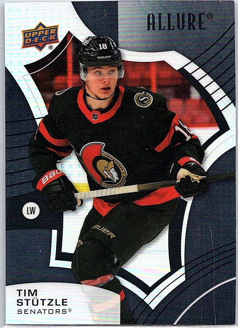 2021-22 Upper Deck Allure - Black Rainbow Tim Stutzle #80 front