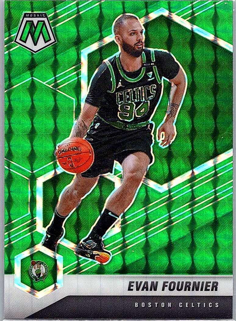 2020-21 Panini Mosaic - Mosaic Green Evan Fournier #132 front