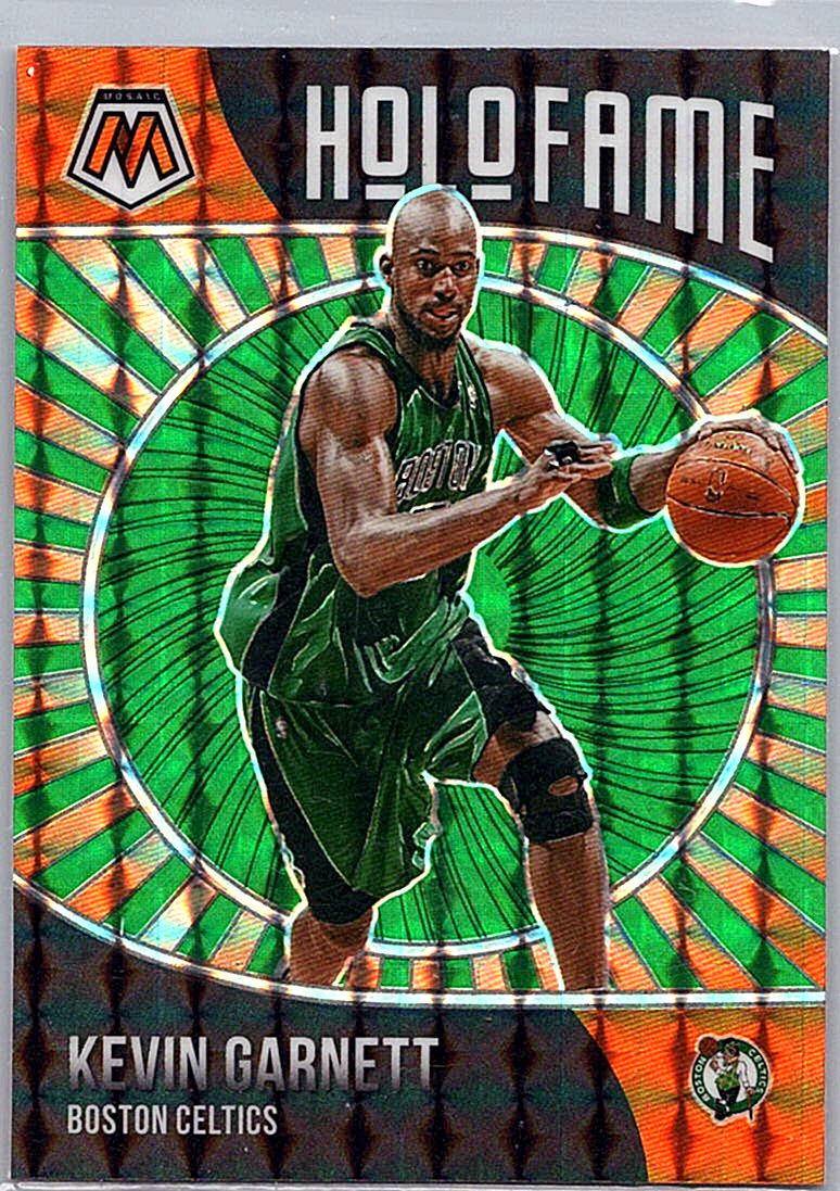 2020-21 Panini Mosaic - HoloFame Mosaic Green Kevin Garnett #6 front