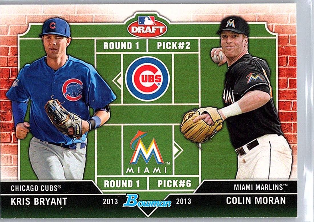 2013 Bowman Draft Picks & Prospects - Dual Draftee Kris Bryant / Colin Moran #DD-BM front