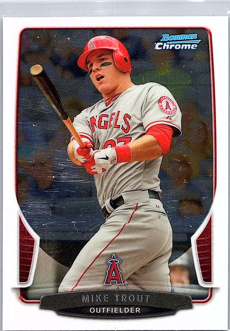 2013 Bowman Chrome Mike Trout #50 front