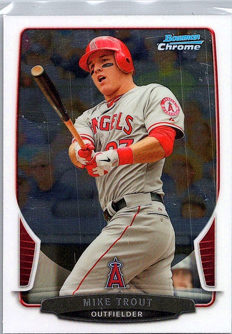 2013 Bowman Chrome Mike Trout #50 front