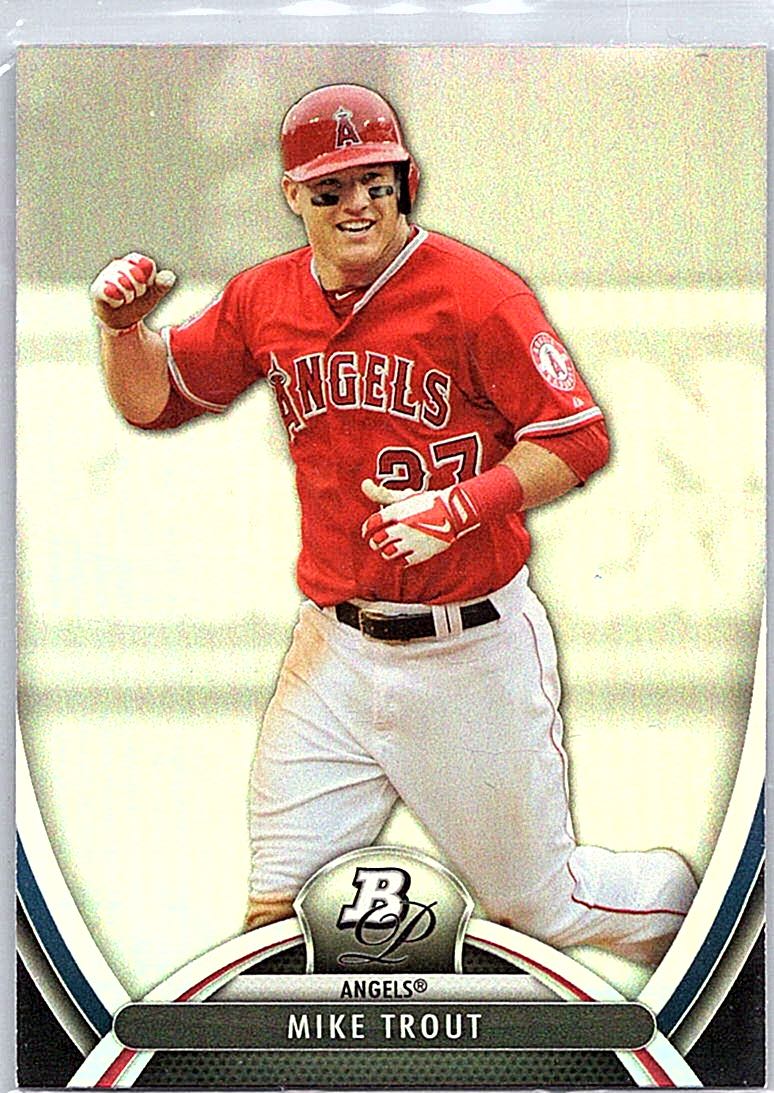 2013 Bowman Platinum Mike Trout #2 front
