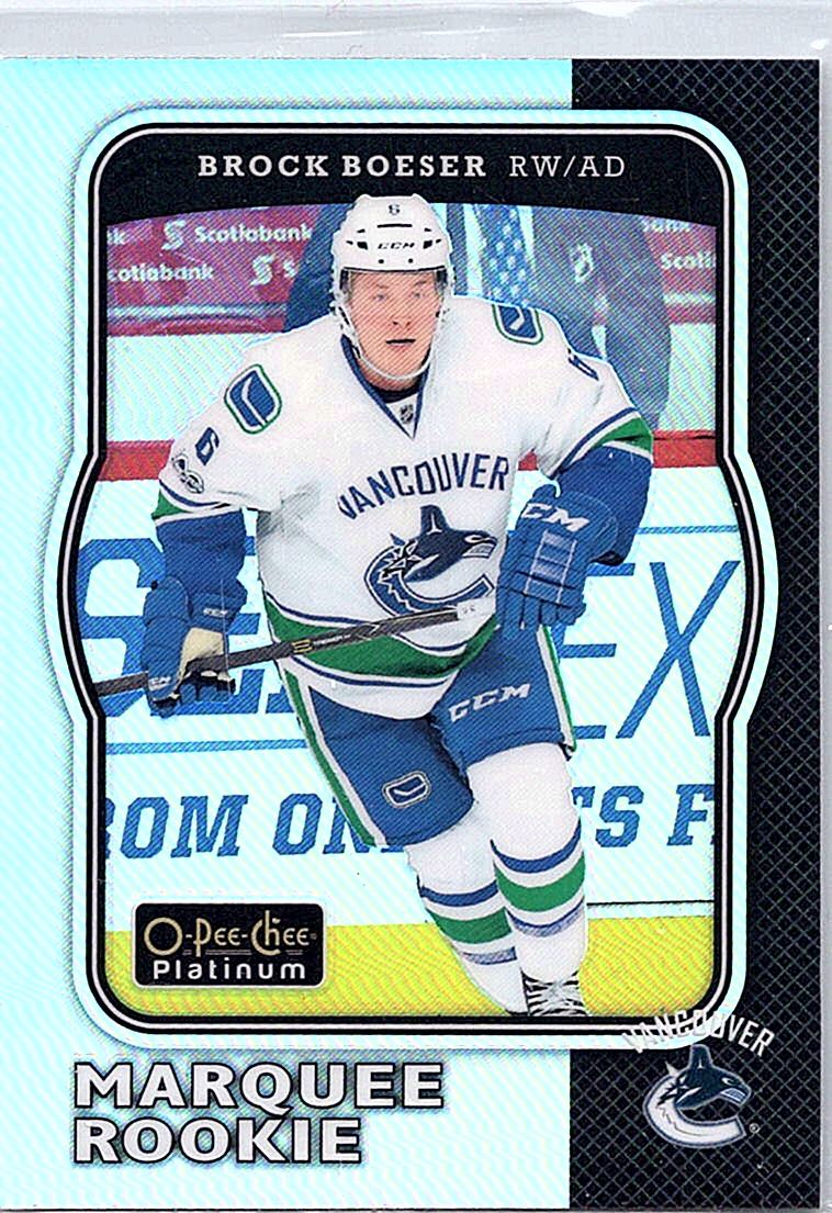 2017-18 O-Pee-Chee Platinum - Retro-Rainbow Brock Boeser #R-67 front
