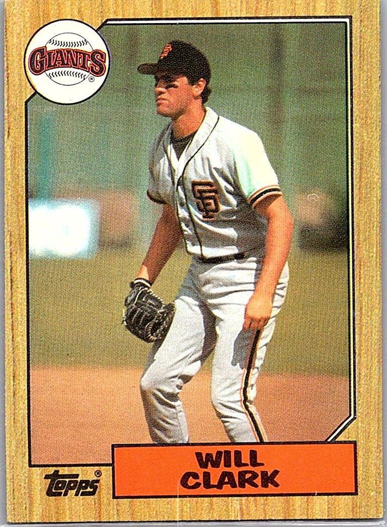 1987 Topps Will Clark #420 RC front
