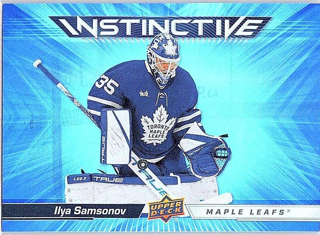 2023-24 Upper Deck - Instinctive Ilya Samsonov #IN-1 front