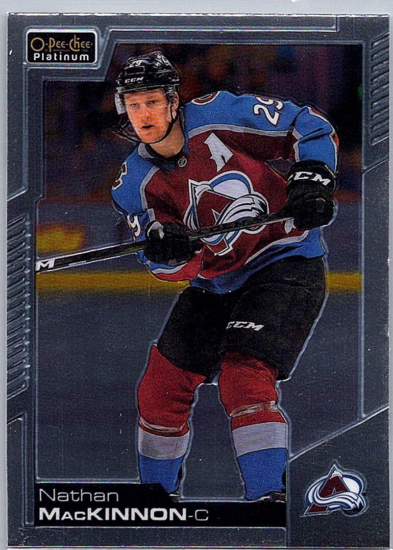 2020-21 O-Pee-Chee Platinum Nathan MacKinnon #4 front