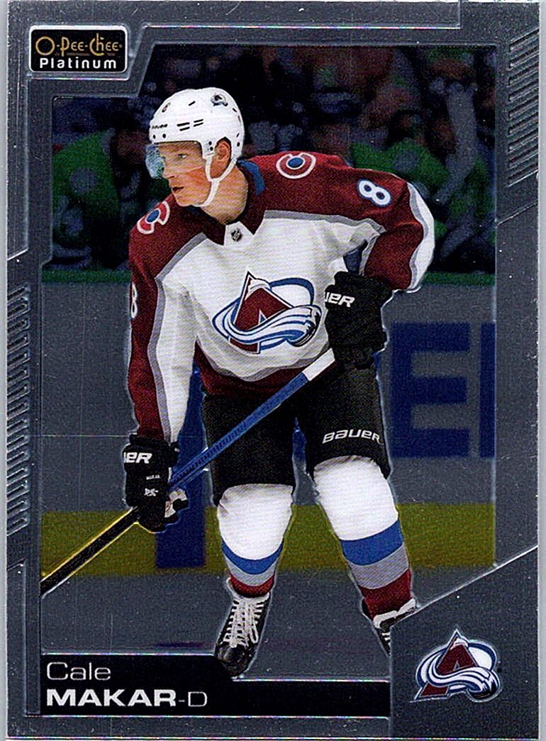 2020-21 O-Pee-Chee Platinum Cale Makar #140 front