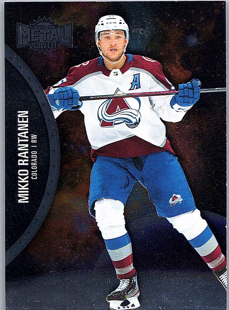 2021-22 SkyBox Metal Universe Mikko Rantanen #93 front