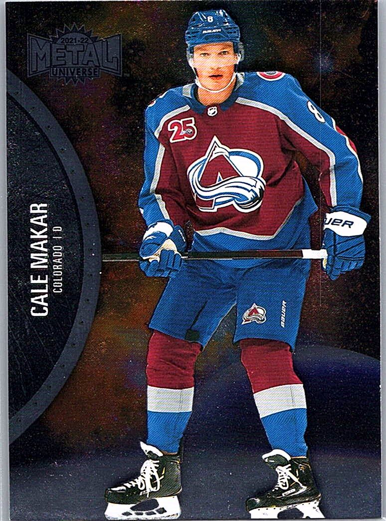 2021-22 SkyBox Metal Universe Cale Makar #45 front