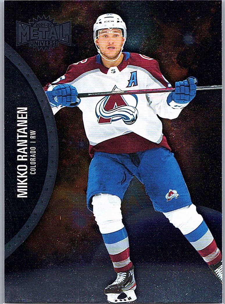 2021-22 SkyBox Metal Universe Mikko Rantanen #93 front
