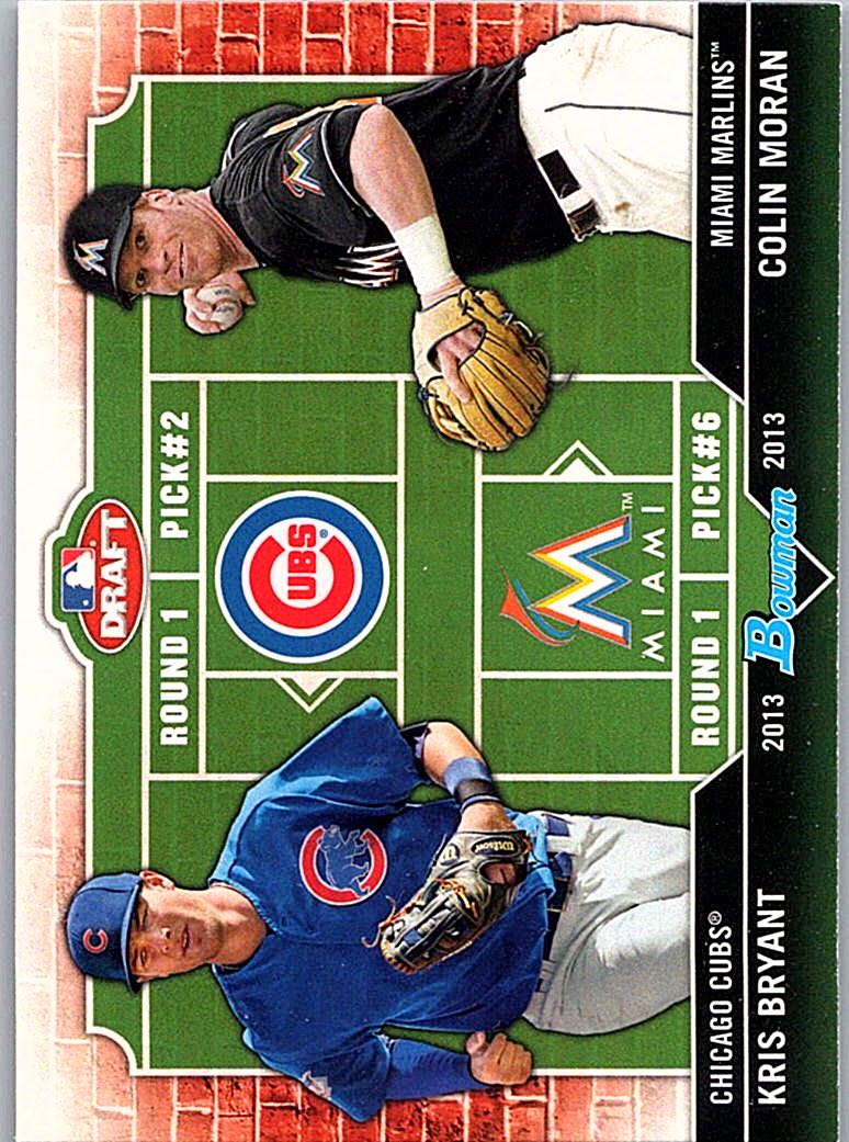 2013 Bowman Draft Picks & Prospects - Dual Draftee Kris Bryant / Colin Moran #DD-BM front