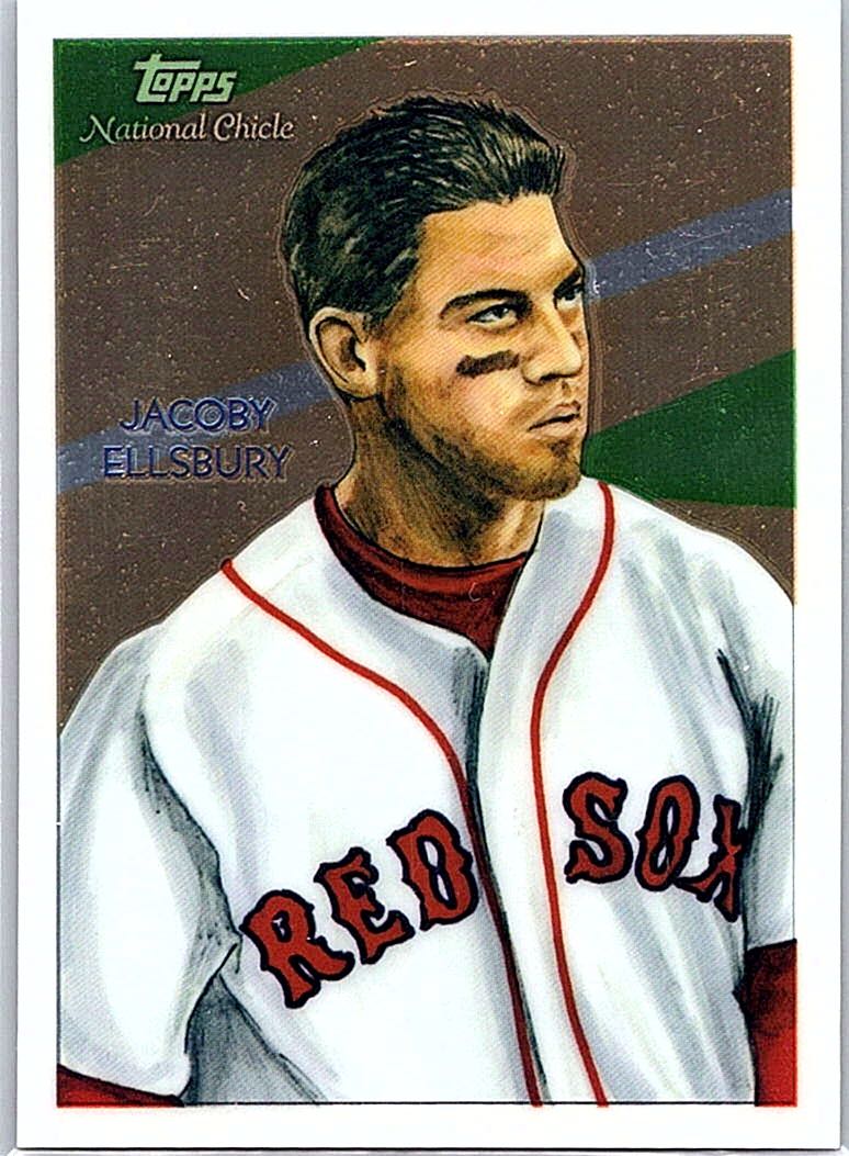 2010 Topps Chrome - National Chicle Jacoby Ellsbury #CC8 SN999 front