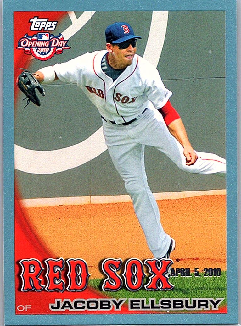 2010 Topps Opening Day - Blue Jacoby Ellsbury #172 SN2010 front