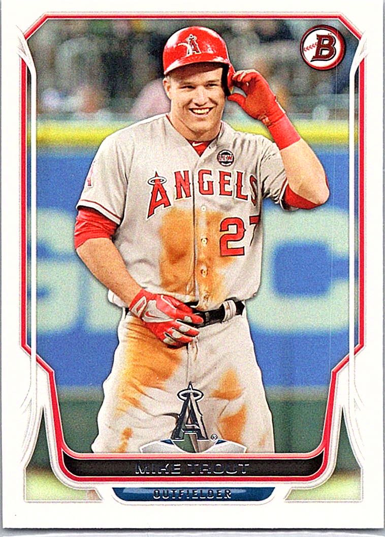 2014 Bowman Mike Trout #168 front