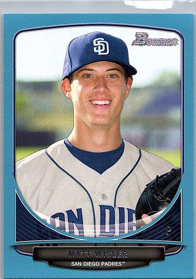 2013 Bowman - Prospects Blue Matt Wisler #BP42 SN500 front