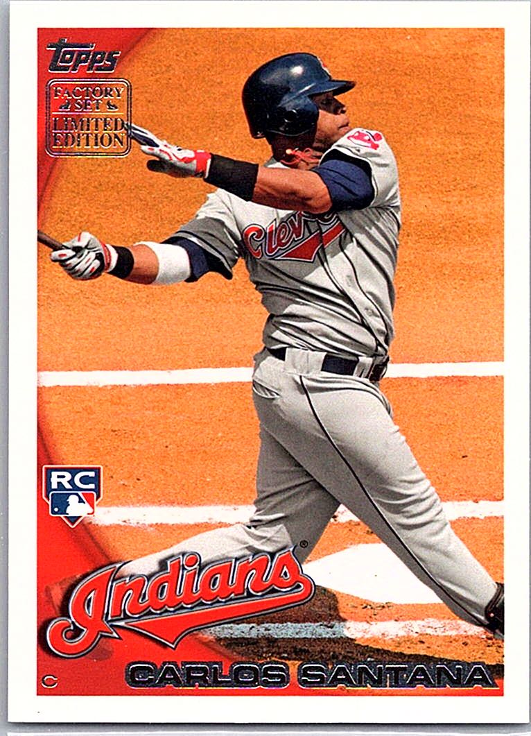 2010 Topps - Factory Set Bonus: Rookies Carlos Santana #RC5 front