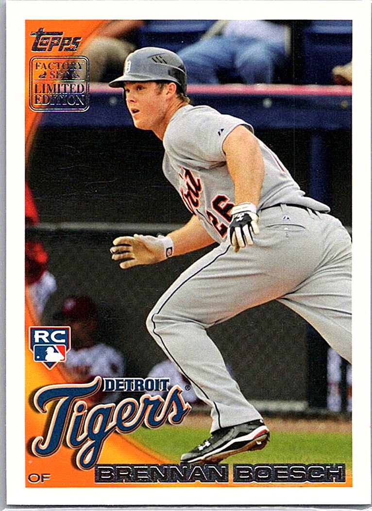 2010 Topps - Factory Set Bonus: Rookies Brennan Boesch #RC9 front