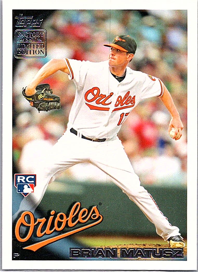 2010 Topps - Factory Set Bonus: Rookies Brian Matusz #RC10 front
