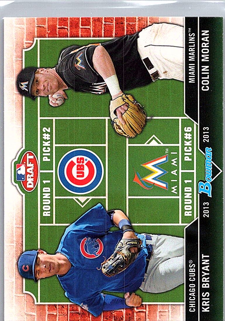 2013 Bowman Draft Picks & Prospects - Dual Draftee Kris Bryant / Colin Moran #DD-BM front