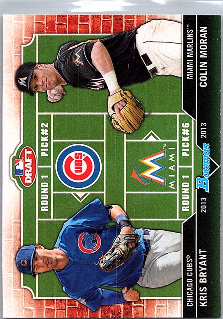 2013 Bowman Draft Picks & Prospects - Dual Draftee Kris Bryant / Colin Moran #DD-BM front