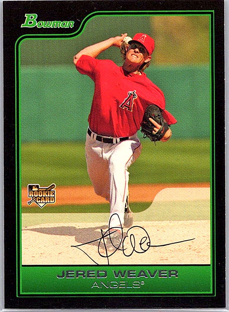 2006 Bowman Draft Picks & Prospects Jered Weaver #BDP8 front